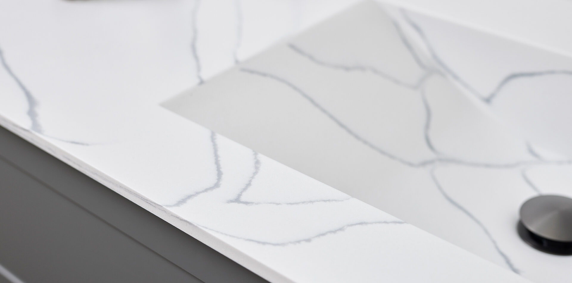 Marmorline Art-Line White Haze Milano vask med bordplade