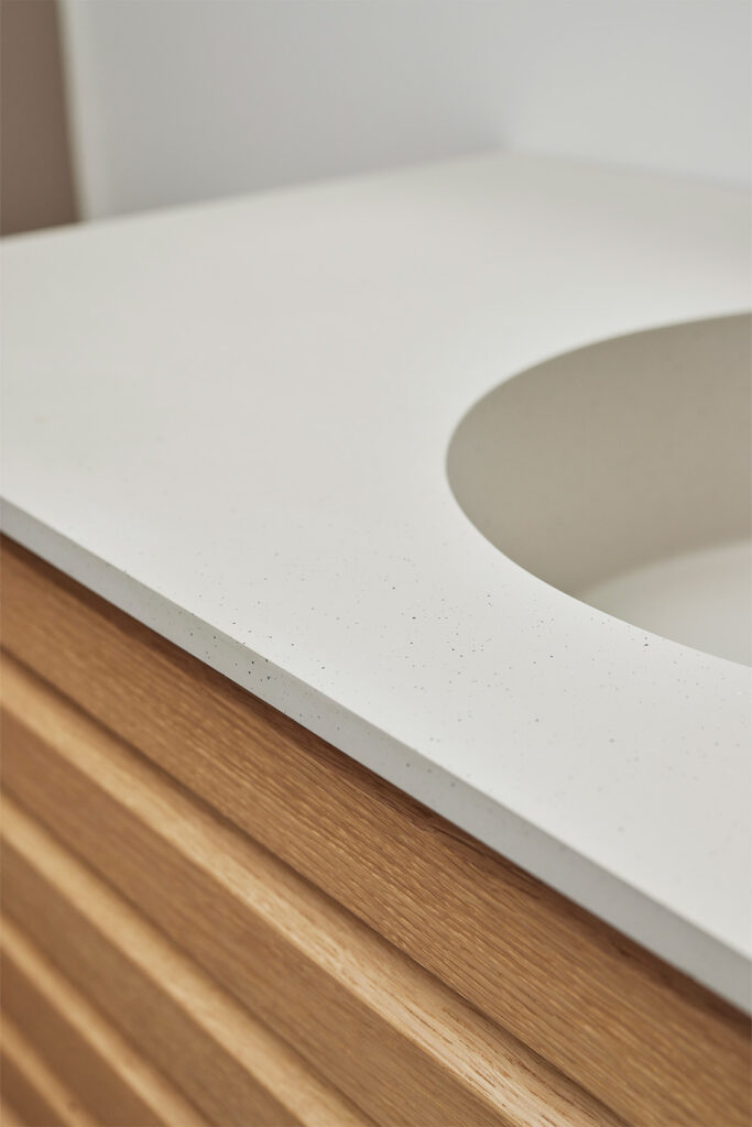 Solid Surface Beach Cannes vask med borplade